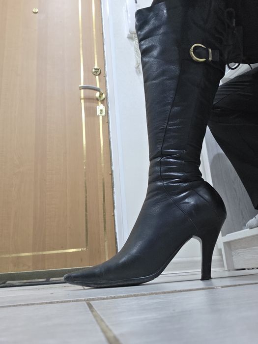 Сапоги  осенние черные