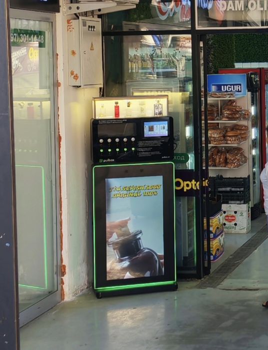 Vending aparat sotiladi. Атир сепиш ускунаси.