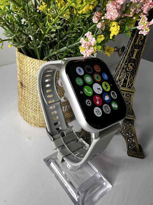 Ceas smartwatch unisex argintiu/gri