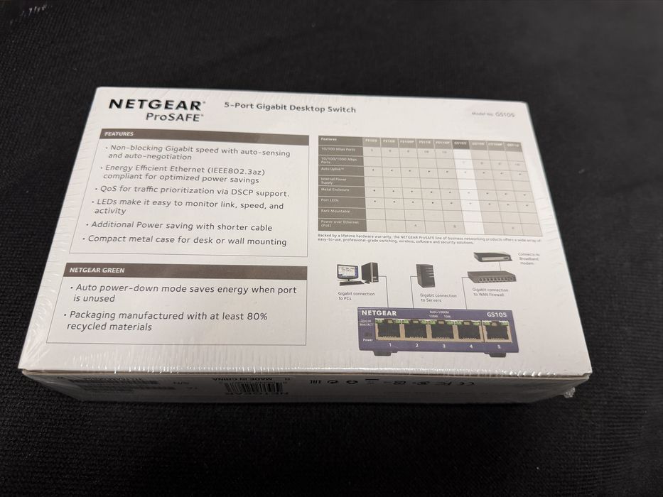 Switch nou sigilat 2 bucati Netgear  GS105 / GS108