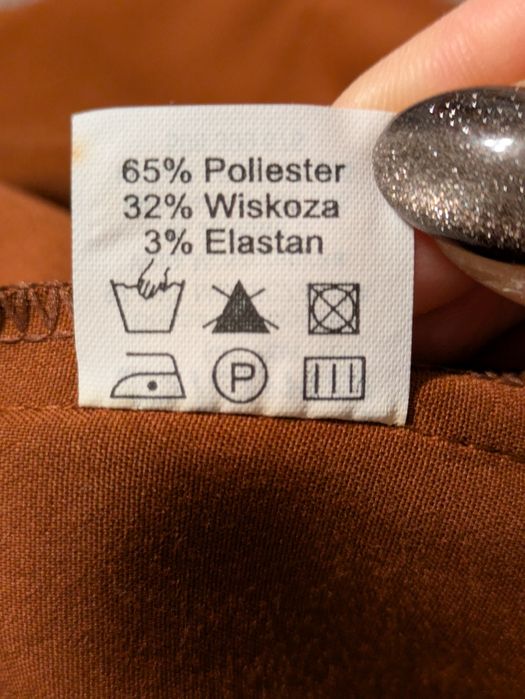 Pantaloni damă cărămizii 44