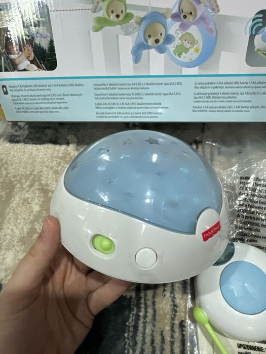 Мобиль,проектор,ночник белый шум Fisher price и коврик для фотосессии