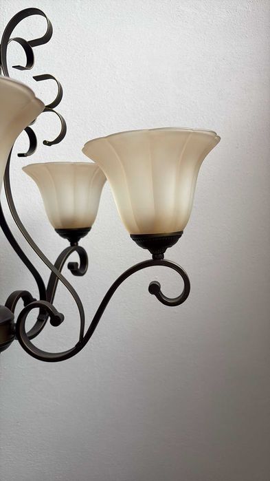 Candelabru vintage cu 5 brațe dulie E27