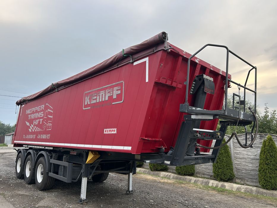 Semiremorca Cereale Kempf 40mc. Frana Disc  2015 Alcoa 2 Axe Liftante Recent Adus Impecabila