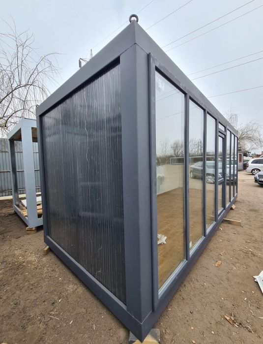 Vand containere modulare de santier cu grup sanitar complet birou paza