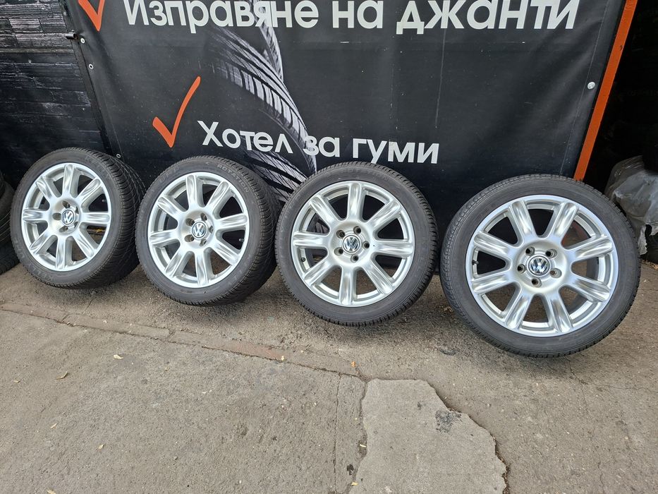 17" 5X112mm VW BBS, 5х112мм Фолксваген + 225/45/17 Летни гуми