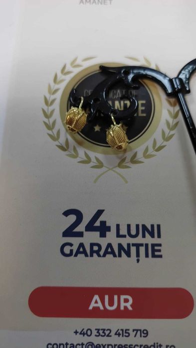 (AG 35) Cercei aur (pentru copii) 18K B.34124 /Garantie 2 ani/ 449 lei