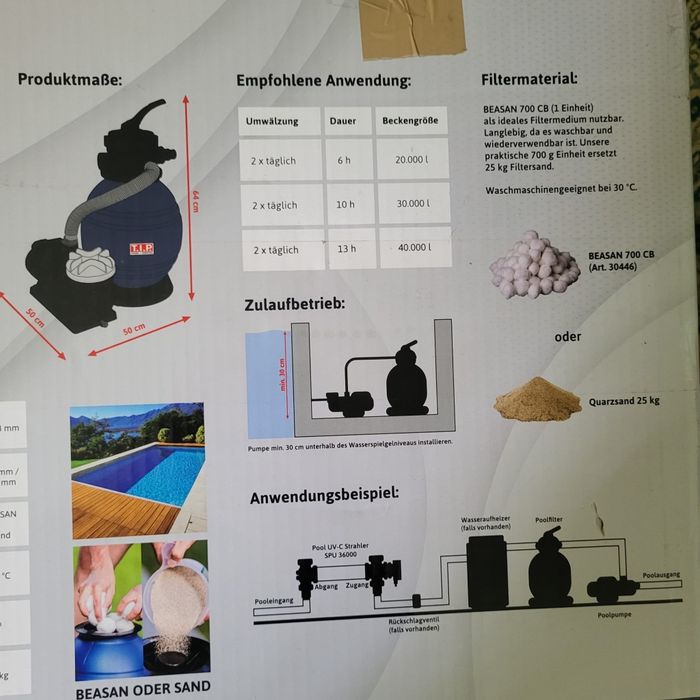 Sistem de filtrare cu nisip pentru piscine