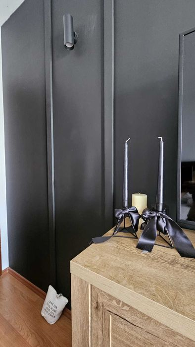 Set 2 sfenice negre metal