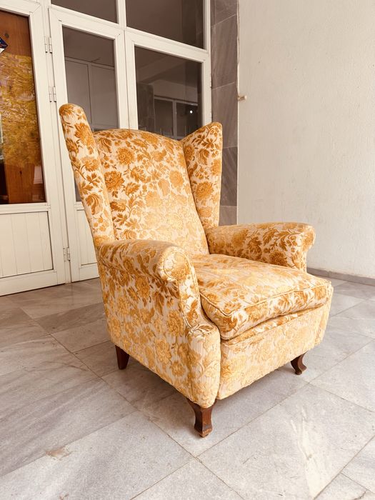 Винтидж италианско кресло – стил Bergère / Wingback