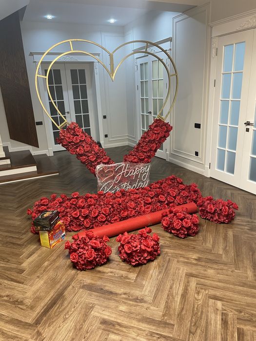 Полный набор каркас сердечко готовый бизнес искусственый цветы каркас