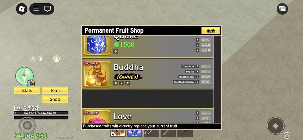 Продам блокс фрукт акк