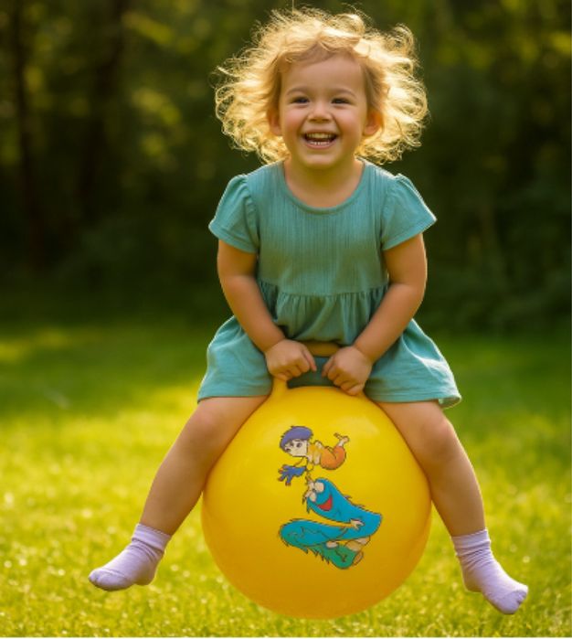 Детска топка за скачане с дръжки – забавление и активност в едно