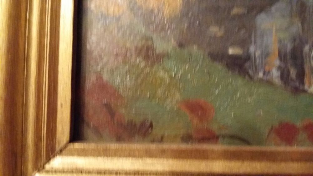 Tablou pictat, ulei pe carton