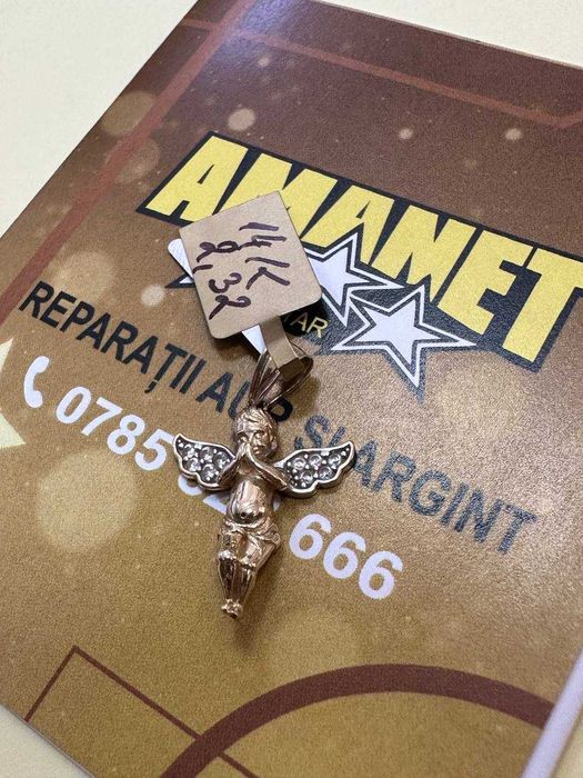 Pandantiv ingeras aur14k 2.32gr (CDC) StarAmanet