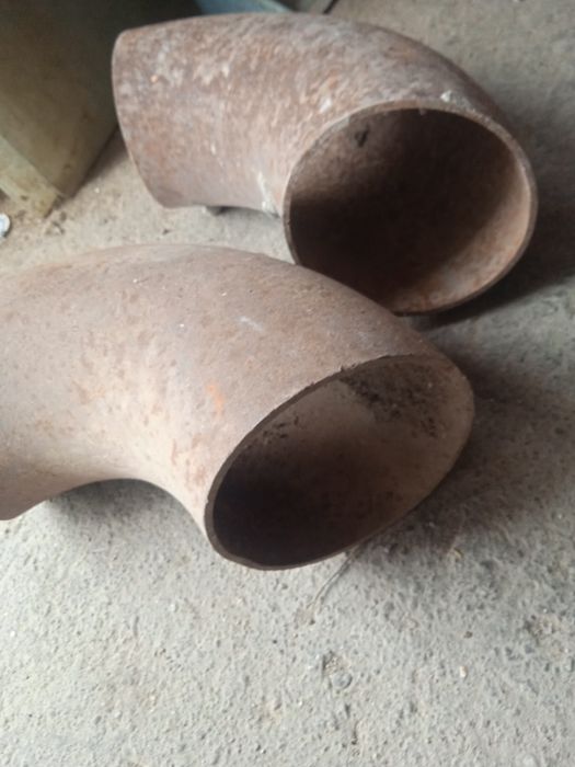 Колено д112 мм стальные