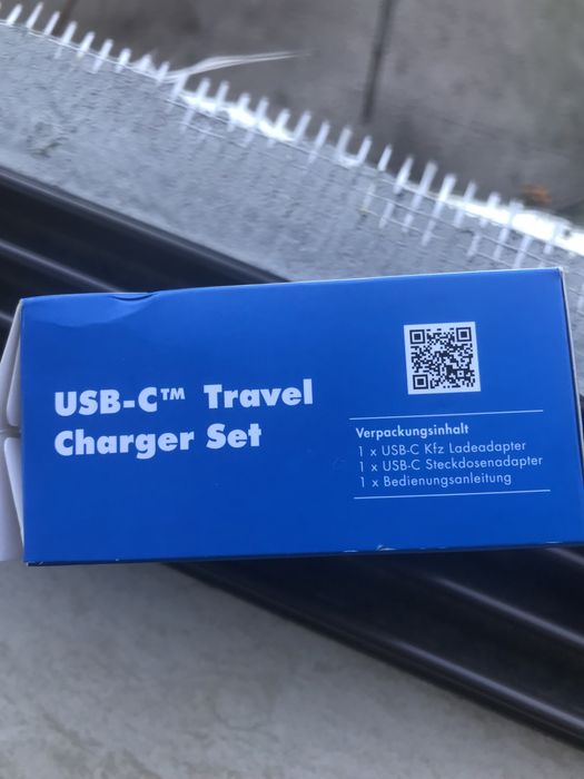 Fast Charger USB-C Комплект LogiLink за зареждане за кола и стена