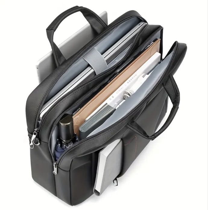 Мъжка оригинална, класическа и делова бизнес чанта за лаптоп 16”/Оксфорд материя!