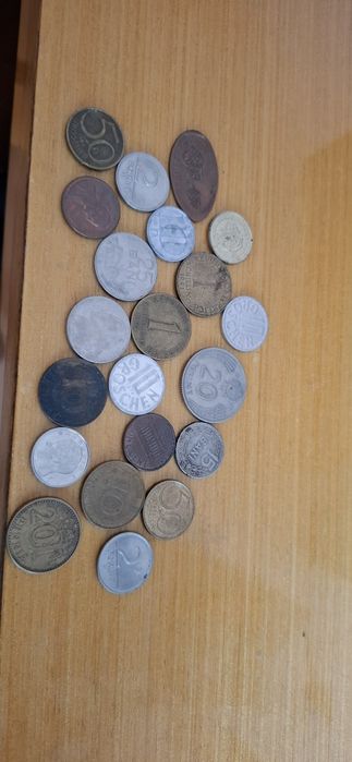 Лот чуждестранни монети (Австрия, Унгария, САЩ, Румъния) + жетон Шипка