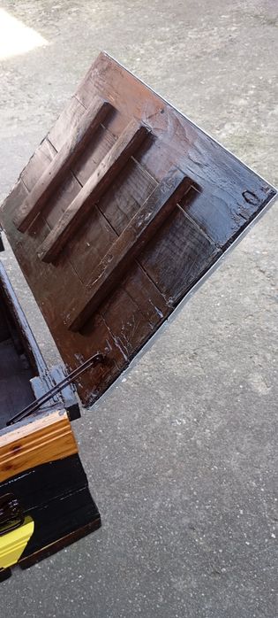 Ladă rustică pentru depozitat lemne