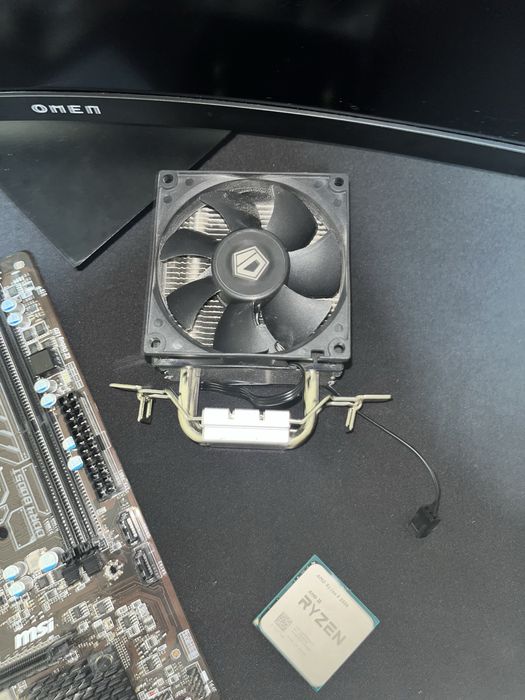 Комплект проц,мать,башенный кулер для пк