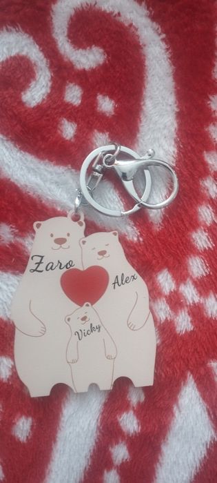 Ключодържател с мечета и вашите имена