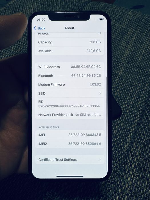 iPhone XS 256GB Space Gray 97% ca Nou