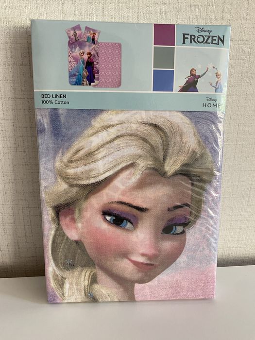 Детски спален комплект от 2 части Frozen Snowy Замръзналото кралство, за кошарa/малко легло, Елза