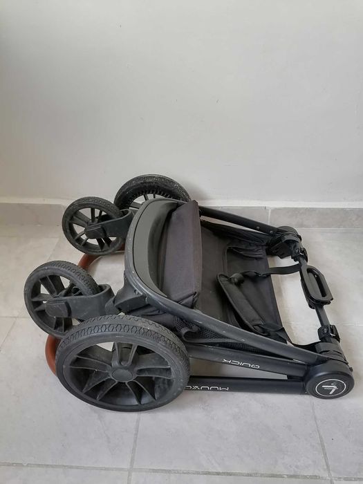 Бебешка количка MUUVO с UV защита 50+, летен и зимен кош + 2 ПОДАРЪКА