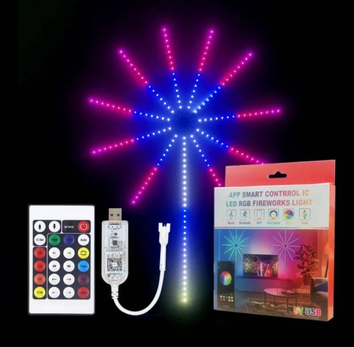 Kia banda led RgB Artificii cu aplicatie de telefon
