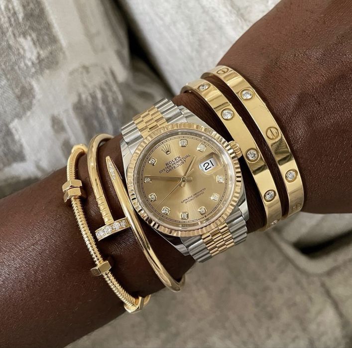 Rolex Date-Just Diamond Champagne 36mm ETA 3235