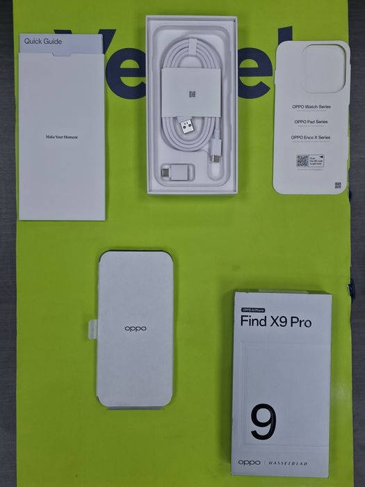 КАТО НОВ 512GB Oppo Find X9 Pro Гаранция Yettel 2029г. Titanium Charcoal