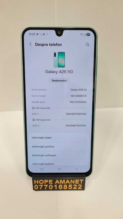 HOPE Amanet P1/ SAMSUNG A26 5G 128GB # 39857