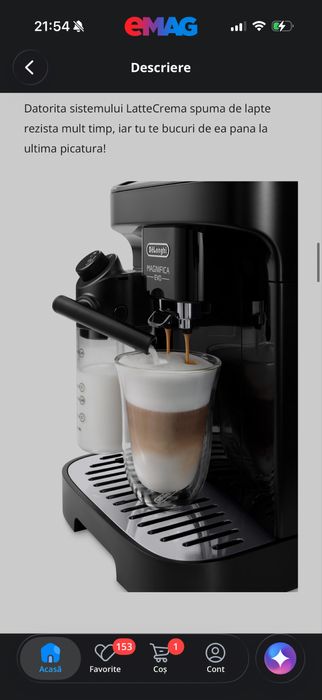 Espressor automat De’Longhi