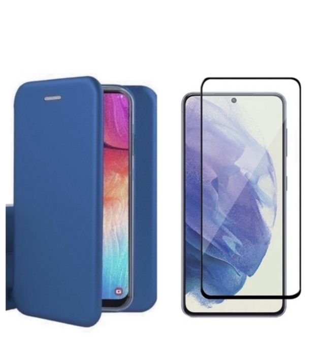 Husa Flip Cover Piele Fina + Folie Sticla Samsung A57/A56/A55/A54/A53/A52