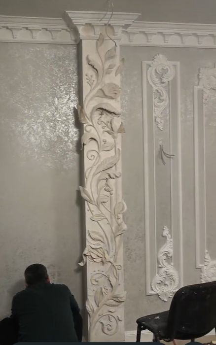 Гипсовый лепнина