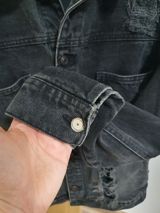 Geaca denim neagra ,mărimea M