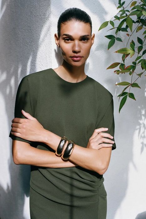 Zara миди рокля с набор