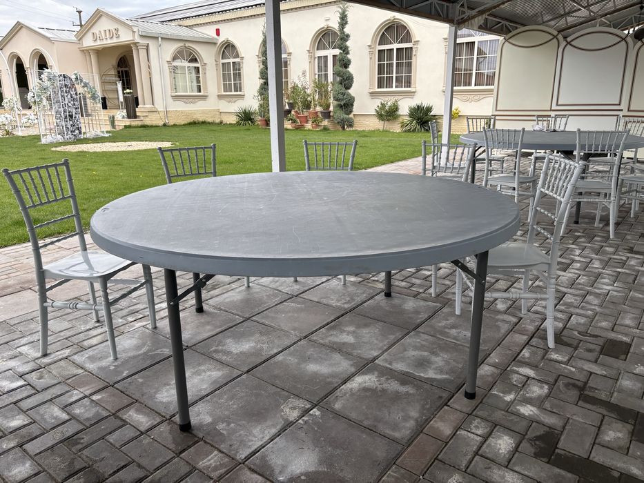 Masa rotunda plastic pentru restaurant si evenimente