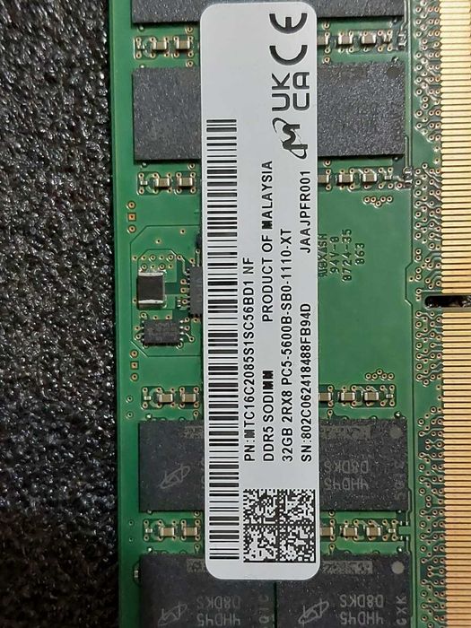 32GB 5600MT/s, 4800MT/s - DDR5 (SO-DIMM - RAM памет за лаптоп)
