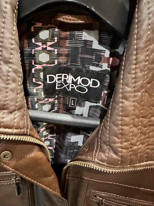 Кафяво кожено яке