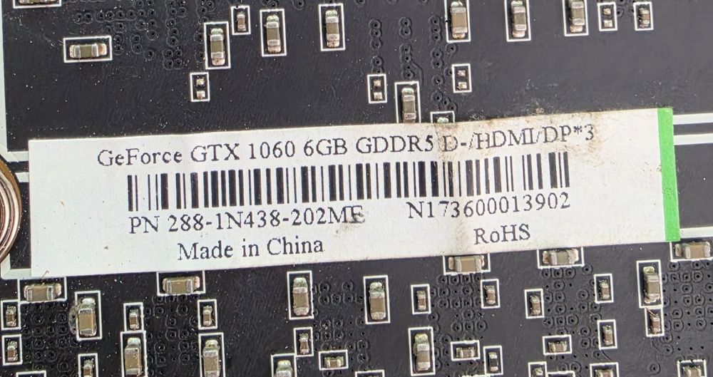 Видеокарта 6GB за части