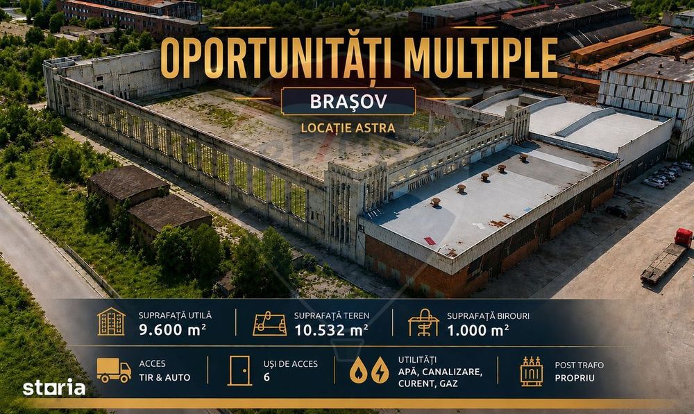 Hala 1.500 mp | Curte 8.000 mp | Cladire administrativa 1000 mp