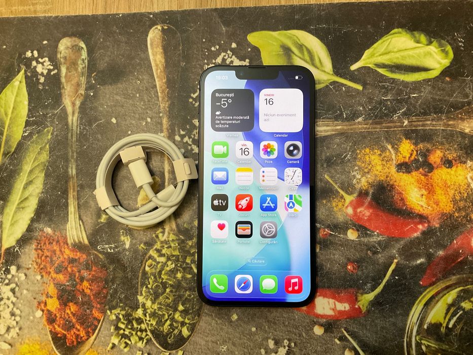 IPhone 14 Black 128 gb impecabil