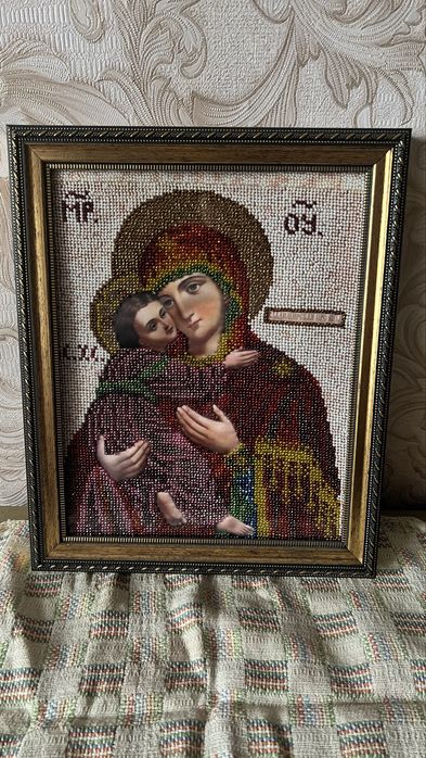 Иконы из бисера,ручная работа