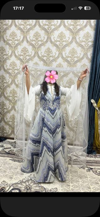 Продам национальное платье (Ансанбль)+базовое платье белое