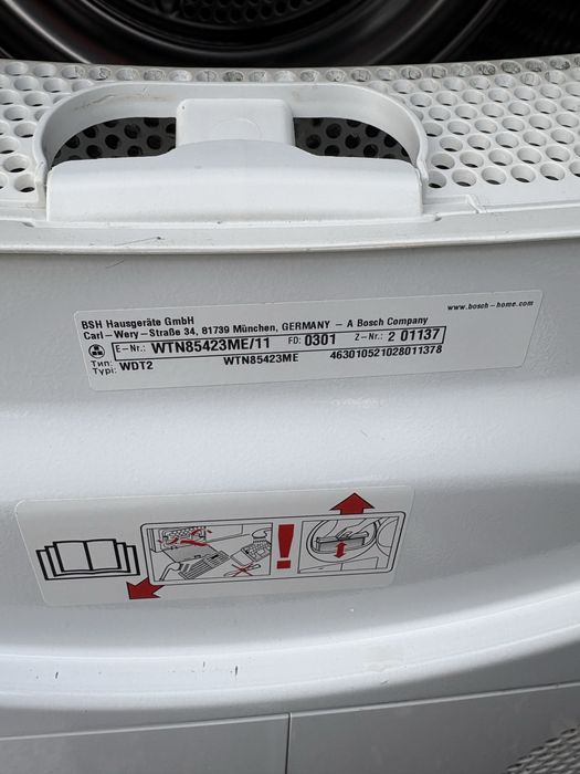 Сушилка BOSCH WTN85423ME/11