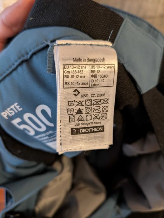 Pantaloni ski impermeabili Wedze, Decathlon 10 - 12 ani si 12 - 14 ani