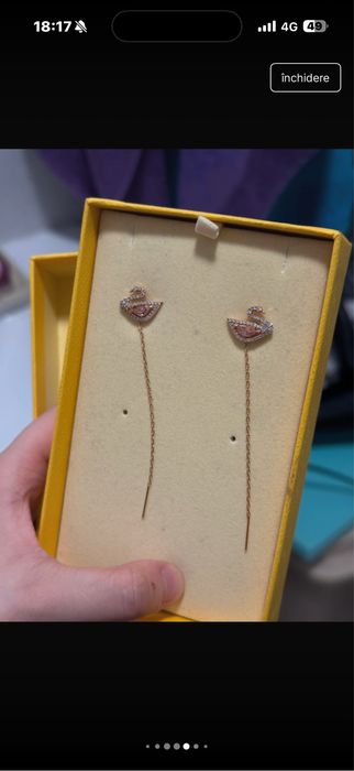 cercei originali swarovski