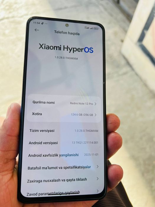 Xiomi redmi note 12pro